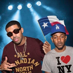 Drake with Kendrick Lamar