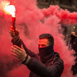 APTOPIX Spain Student's Strike Protest