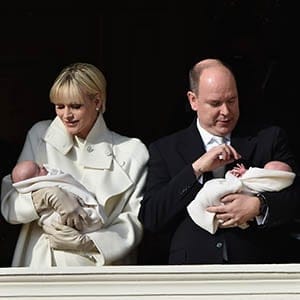 Official Presentation Of The Monaco Twins : Princess Gabriella of Monaco And Prince Jacques of Monaco At The Palace Balcony