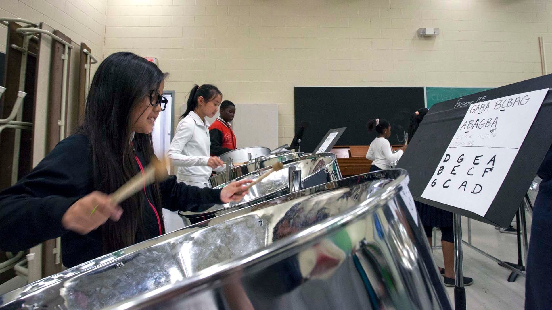 What it feels like to play in a steel pan orchestra