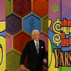 Legendary game show host Bob Barker, 83, enters the stage for the last time for his final episode of "The Price Is Right" in Los Angeles on Wednesday, June 6, 2007. Bob Barker signed off on 35 years on "The Price Is Right" and 51 years in television in the same low-key, genial fashion that made him one of daytime TV's biggest stars. (AP Photo/Damian Dovarganes)