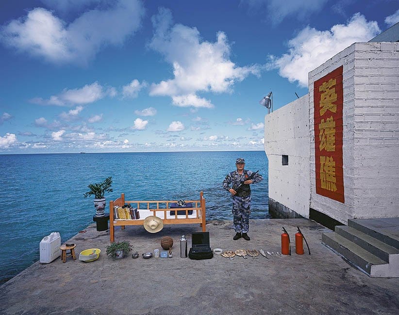 Home of a soldier on Chigua Reef, Nansha Islands, Sansha City, Hainan Province. Time of shoot:May 22,2010. (Hongjie Ma)