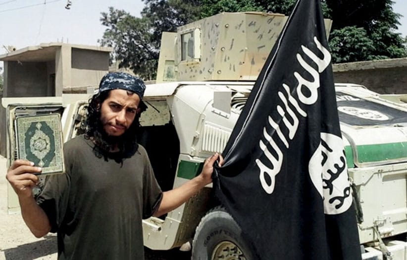 An undated photograph of a man described as Abdelhamid Abaaoud that was published in the Islamic State's online magazine Dabiq and posted on a social media website (REUTERS)