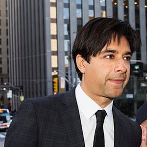 Jian Ghomeshi attends his pre-trial hearing at Old City Hall court in Toronto. The disgraces former CBC radio host plead not guilty to sex assault and choking charges and elected to be tried by a judge alone. (Melissa Renwick/Toronto Star/Getty Images)