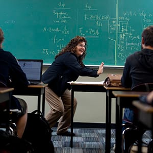 Kathy Tarnai-Lokhorst, Camosun College Mechanical Engineering Technology instructor, is committed to increasing the number of women in engineering. She's photographed teaching students in Victoria, B.C., Thursday, October 29, 2015. (Photograph by Chad Hipolito)
