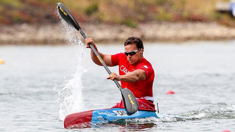 Canadian athlete Mark DeJonge at the 2016 World Cup. (Balint Vekassy/ICF)