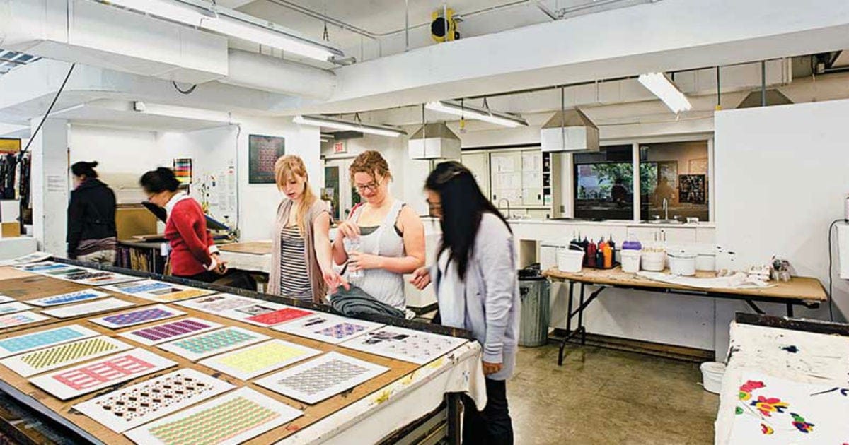 OCAD University students in class