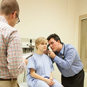 Western University medical students at the Schulich School of Medicine & Dentistry have the opportunity to work with standardized patients, allowing students to react to different symptoms and medical conditions. (Photograph by Jessica Darmanin)