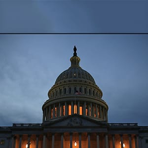 The U.S. Captiol is seen November 8, 2016 in Washington, DC. Voters go to the polls today for the U.S. presidential election. (Alex Wong/Getty Images)