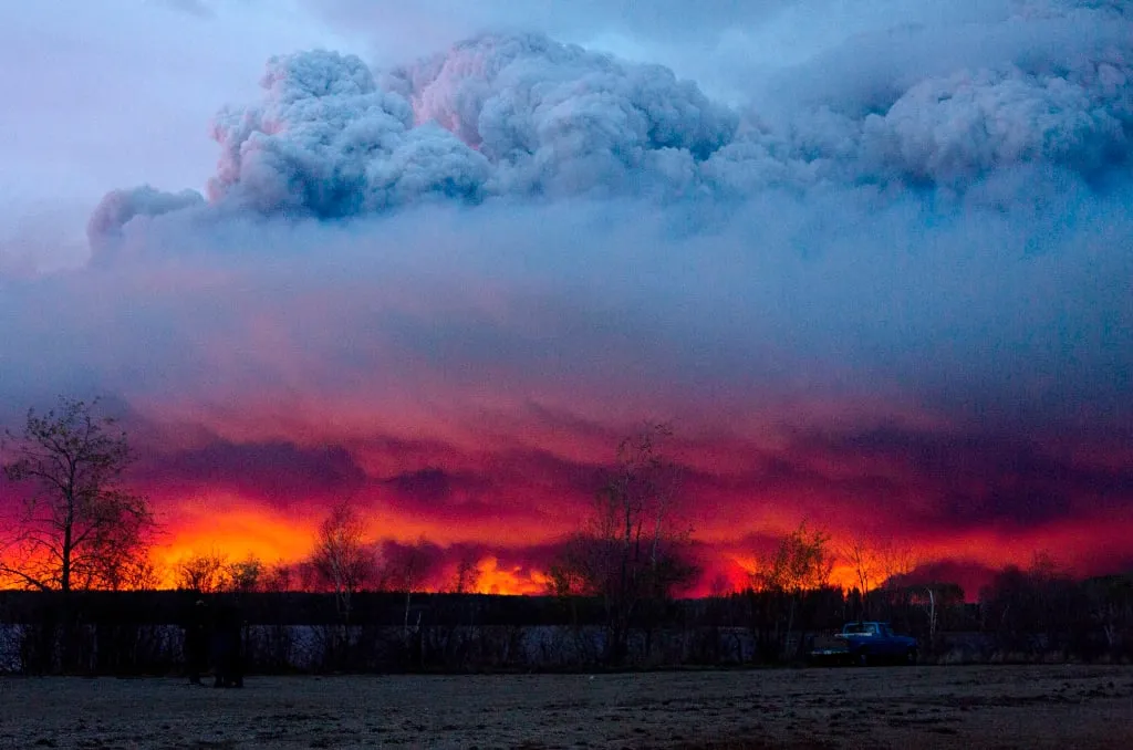 May 4, 2016: A wildfire struck the Fort McMurray area, becoming the most expensive disaster in Canadian history. (Jason Franson/CP)