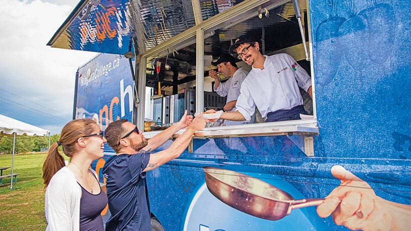 Niagara College Culinary Management Food Truck Program Students