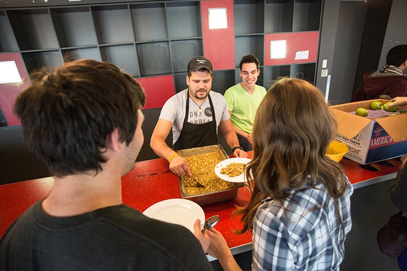 On campus, there can be such a thing as a free lunch