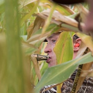 University of Manitoba student in a hunting class