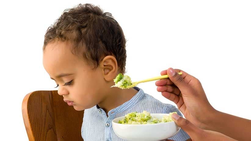 Toddler refusing to eat vegetables