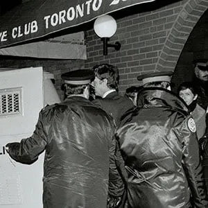 CANADA - JUNE 28: Toronto Bathhouse raids Feb 5; 1981 (Frank Lennon/Toronto Star/Getty Images)