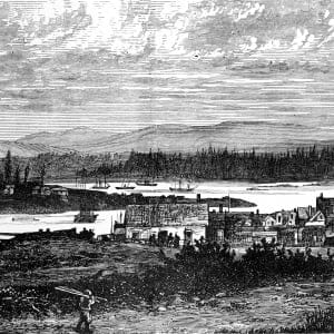 The Western Suburbs of Victoria, Vancouver Island, Canada, c1888. Illustration from The Life and Times of Queen Victoria Vol II, by Robert Wilson, (c1888). (The Print Collector/Getty Images)