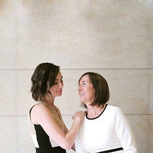 Lorinda Stewart (right) and her daughter Amanda Lindhout are photographed in Toronto on Monday, October 16, 2017, as they promote Stewart's book "One Day Closer." The book is Stewart's account of her quest to bring her daughter, Amanda Lindhout, home after she was kidnapped in Somalia in 2008. (Chris Young/CP)