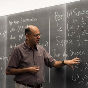 Professor Alfred Menezes teaches a Mathematics of Public-Key Cryptography class at the University of Waterloo in Waterloo, Ontario on Friday, October 13, 2017.