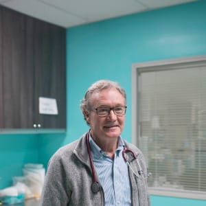 Ottawa Inner City Health's Dr. Jeff Turnbull at the Temporary Enhanced Shelter Program at the Shepherds of Good Hope in Ottawa's Lowertown neighbourhood, Thursday, Dec. 14, 2017. (Photograph by Justin Tang)