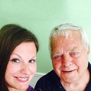 Theresa with her father Terry.