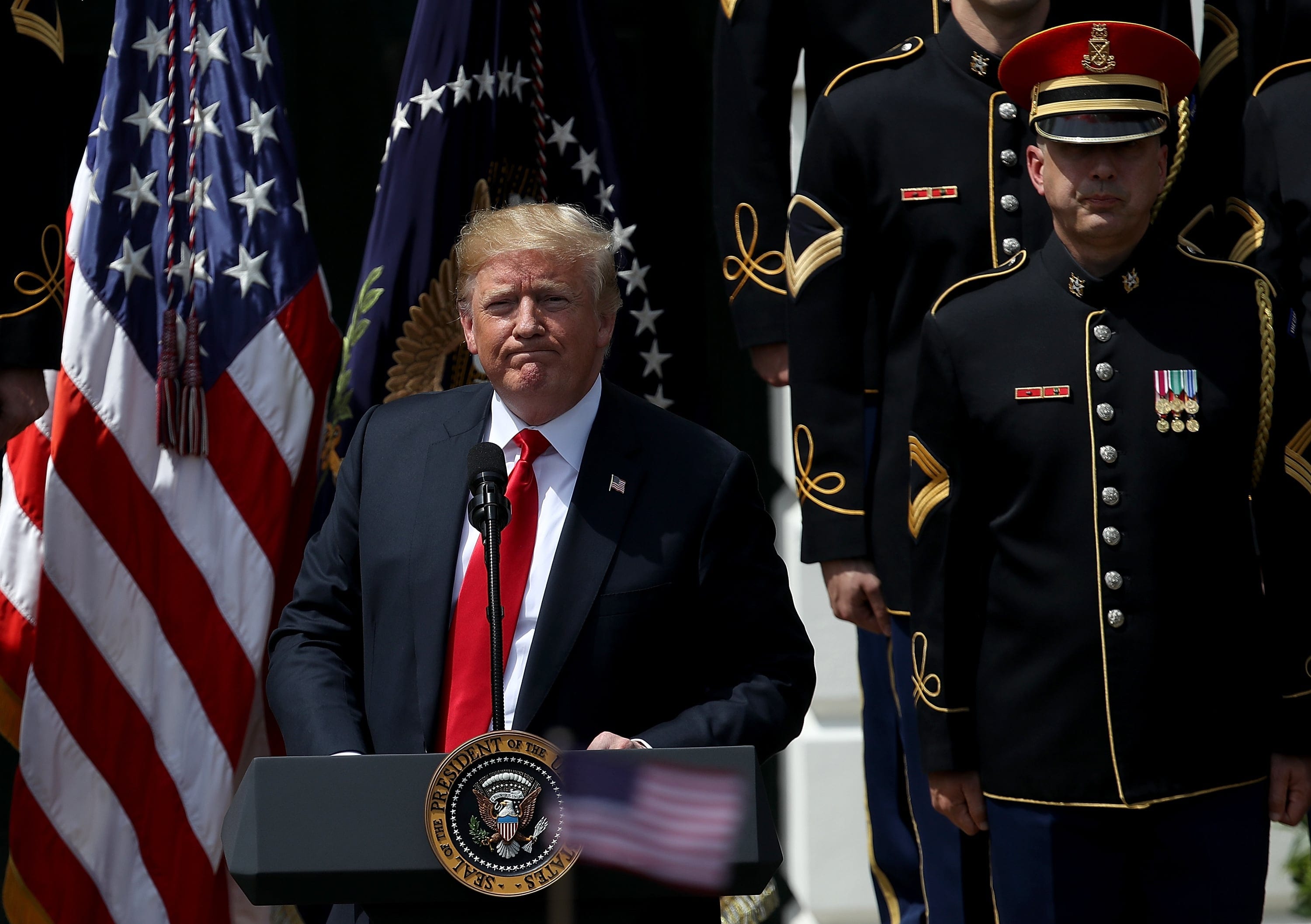 U.S. President Donald Trump holds a 'Celebration of America' event on the south lawn of the White House June 5, 2018 in Washington, D.C. (Photo by Win McNamee/Getty Images)