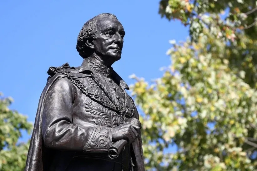 A statue of Canada's first prime minister, Sir John A. MacDonald, in Kingston, Ontario, on Oct. 7, 2016. THE CANADIAN PRESS IMAGES/Lars Hagberg