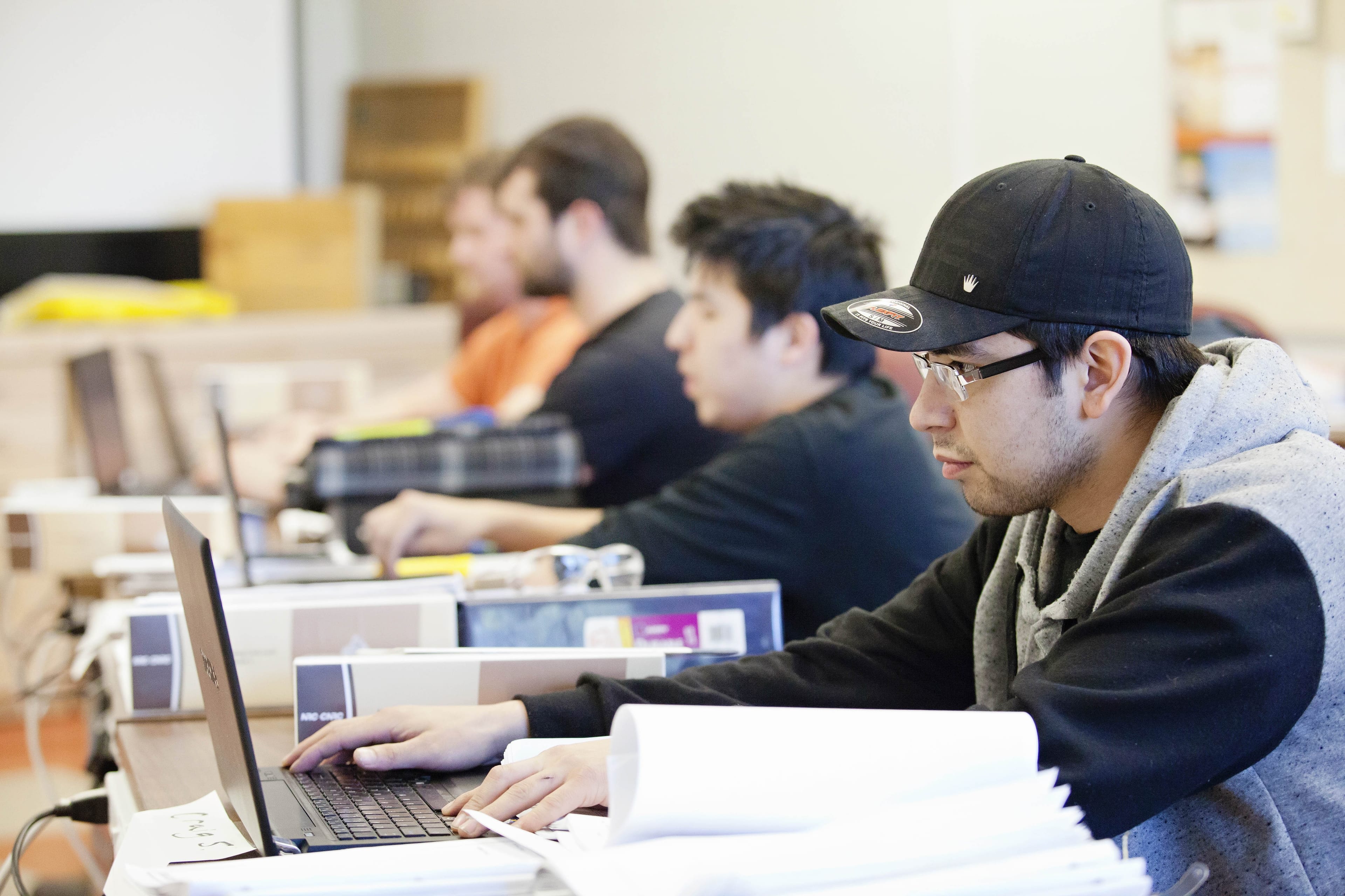 Northern Lakes college students studying