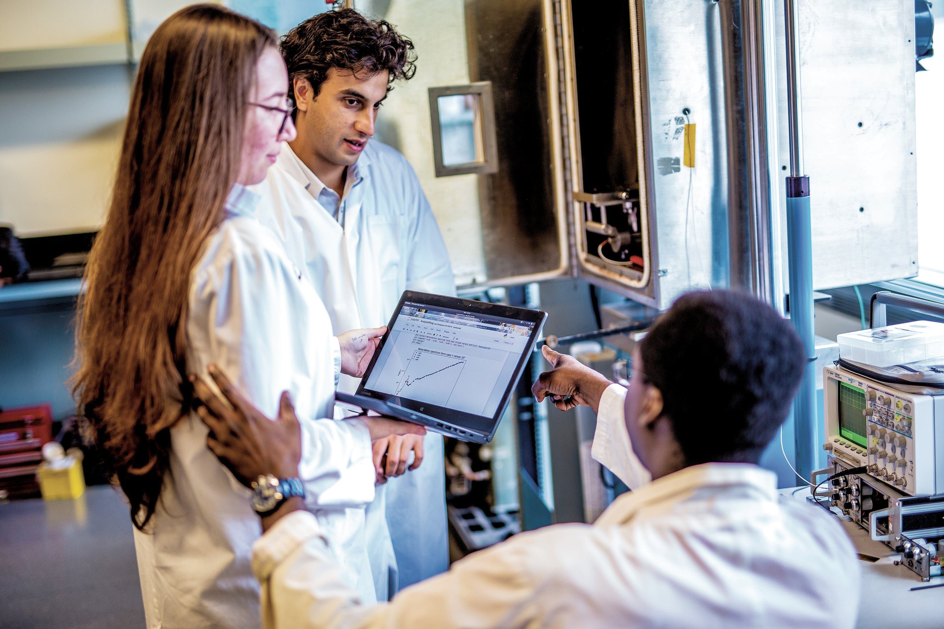Students in the lab at Concordia University. (Concordia University)