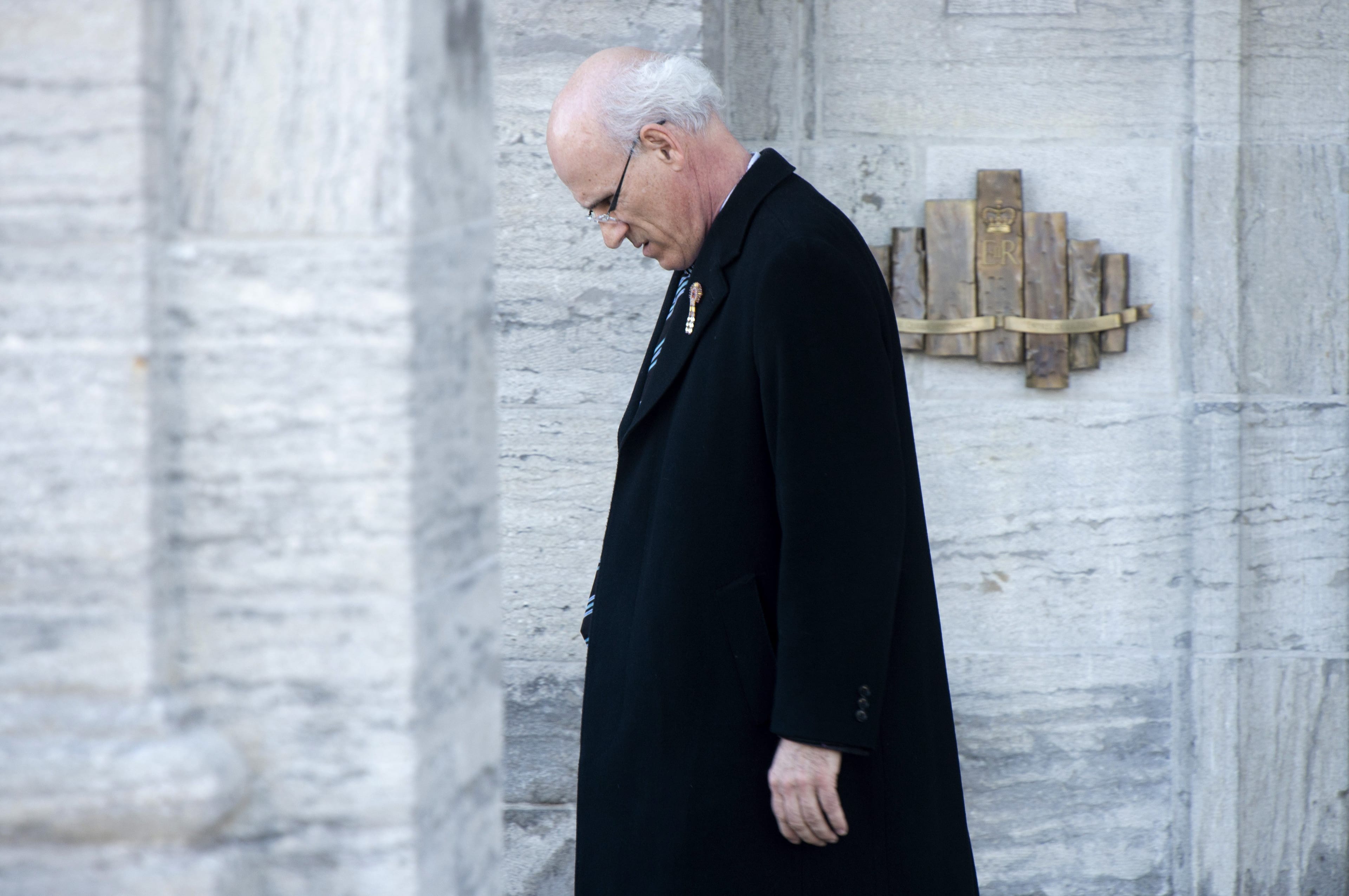 Clerk of the Privy Council Michael Wernick leaves Rideau Hall following a cabinet shuffle in Ottawa, Monday March 18, 2019. THE CANADIAN PRESS/Adrian Wyld