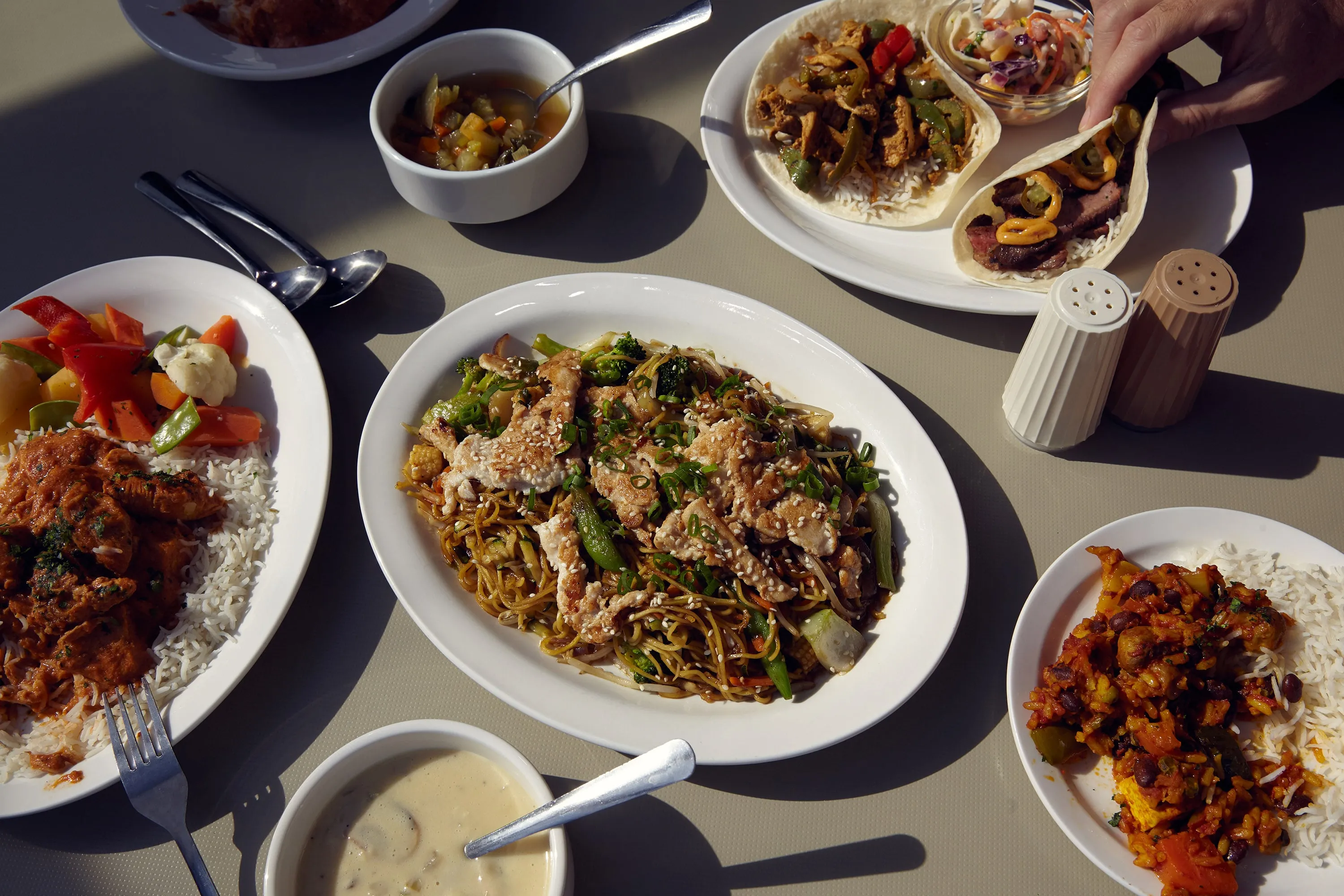 Move over, burgers and fries. The campus (Guelph) where students are most satisfied with their food choices serves sophisticated, healthy and multicultural food.(Photograph by Christie Vuong)