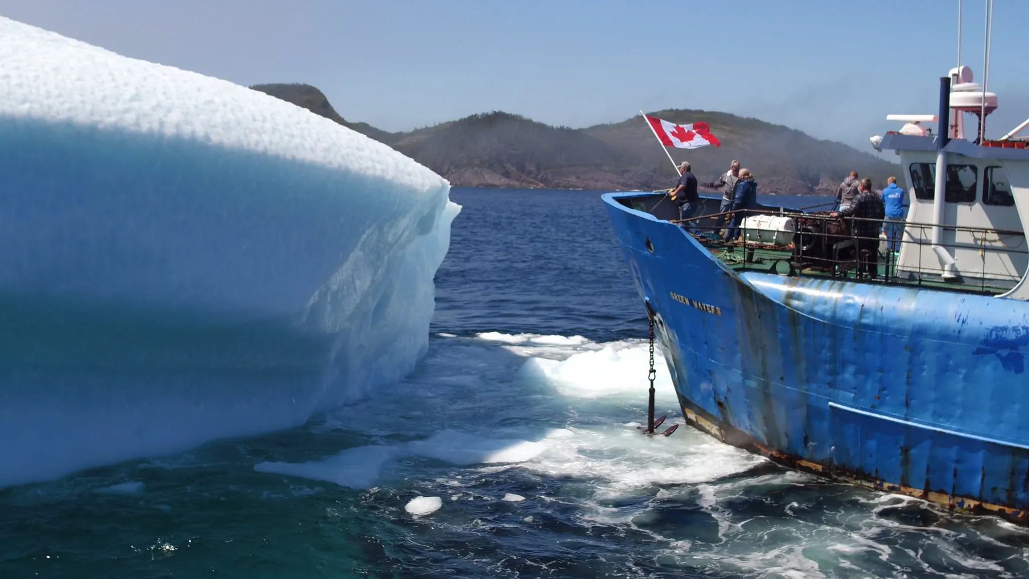 As climate change creates more icebergs, the market for pristine iceberg water soars, making the arduous harvesting process worthwhile (Iceberg Vodka)