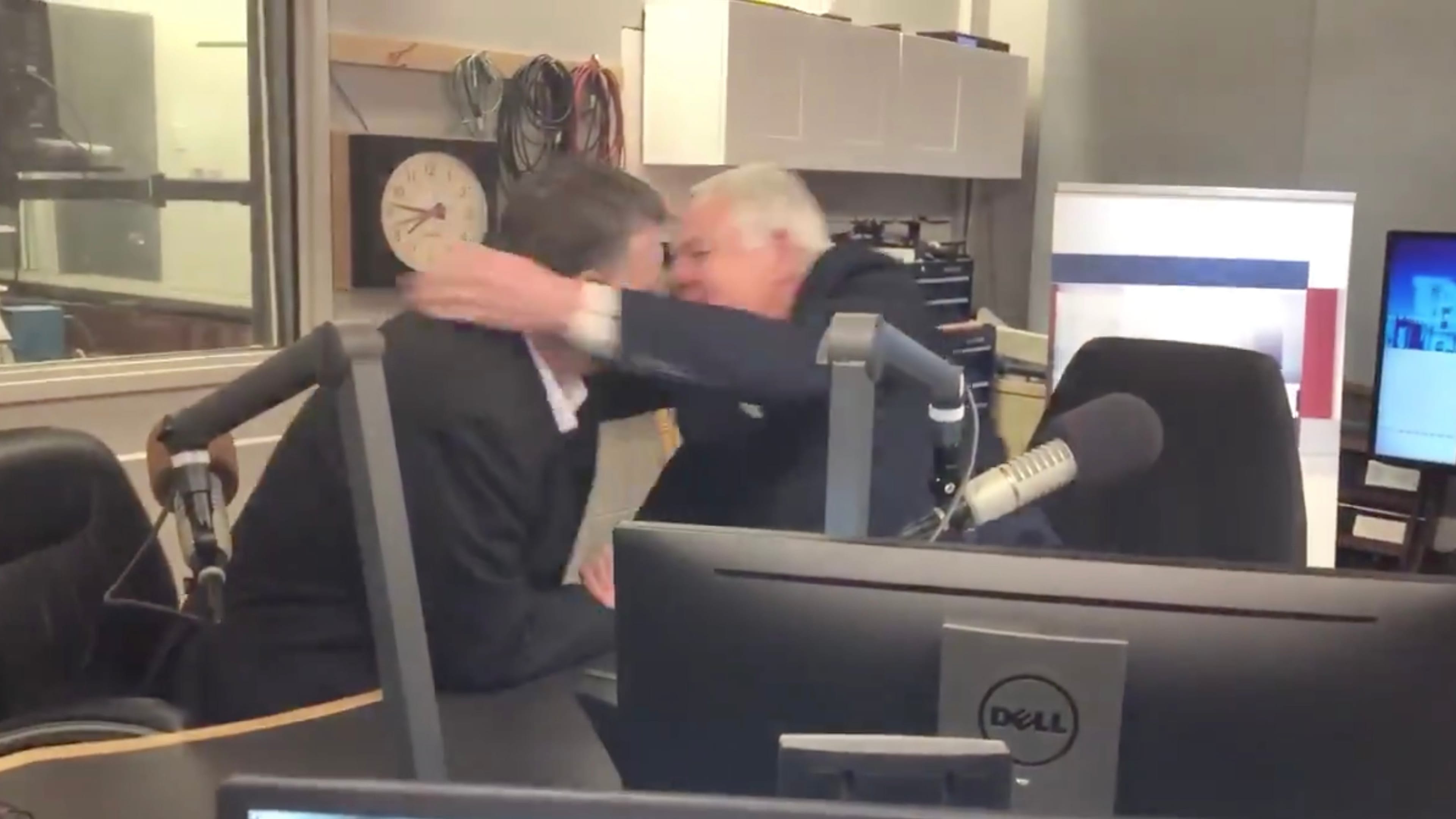 King and Bevan-Baker, locked in non-combat
(@mitchcormierCBC/Twitter)