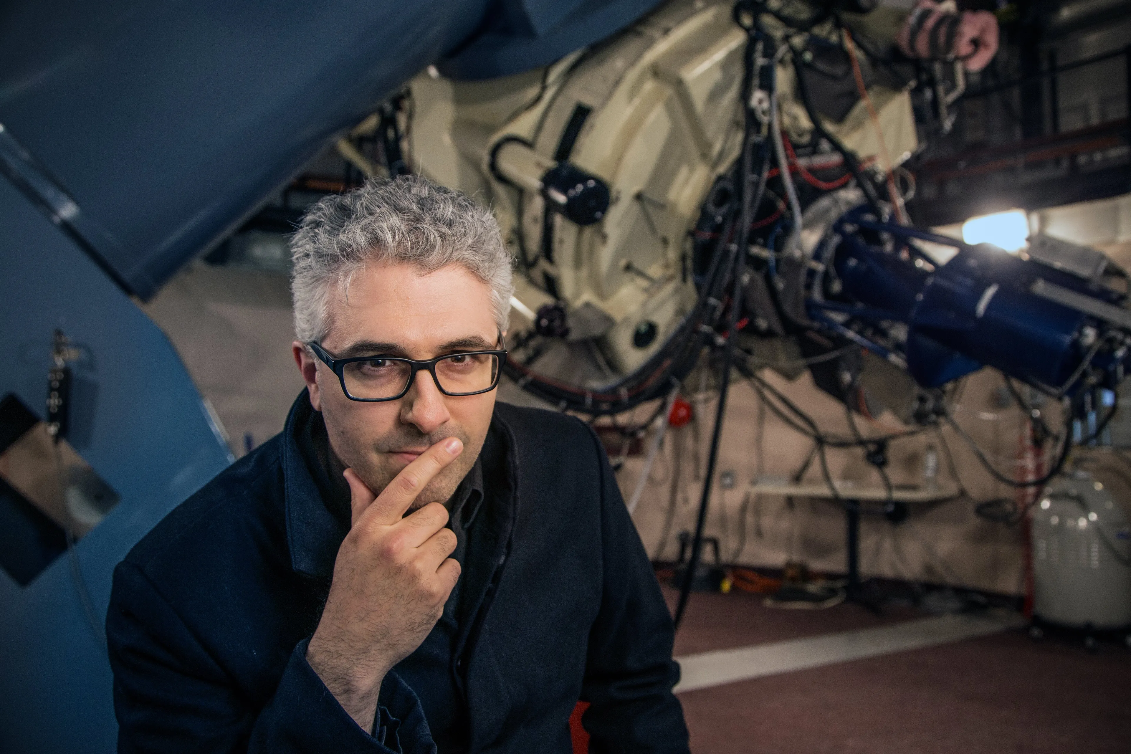 Fournier at the Mont-Mégantic Observatory (Photograph by Roger LeMoyne)