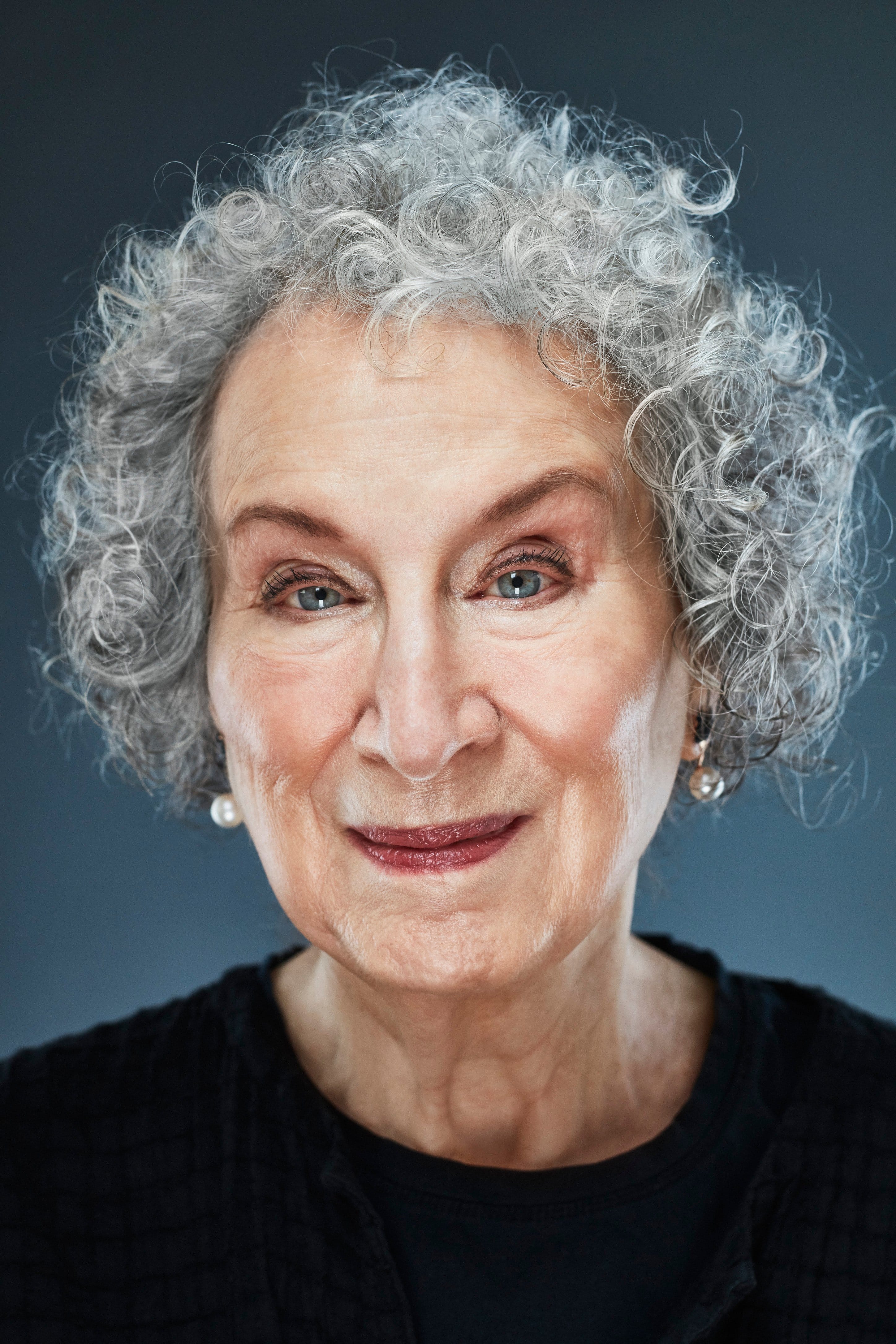 Portrait of Canadian poet, novelist, literary critic, essayist, inventor, teacher, and environmental activist, Margaret Atwood. (Photograph by Markian Lozowchuk; Wardrobe styling by Jessa Pegg/Judy Inc.; Hair and make-up by GianLuca Orienti/Judy Inc.)