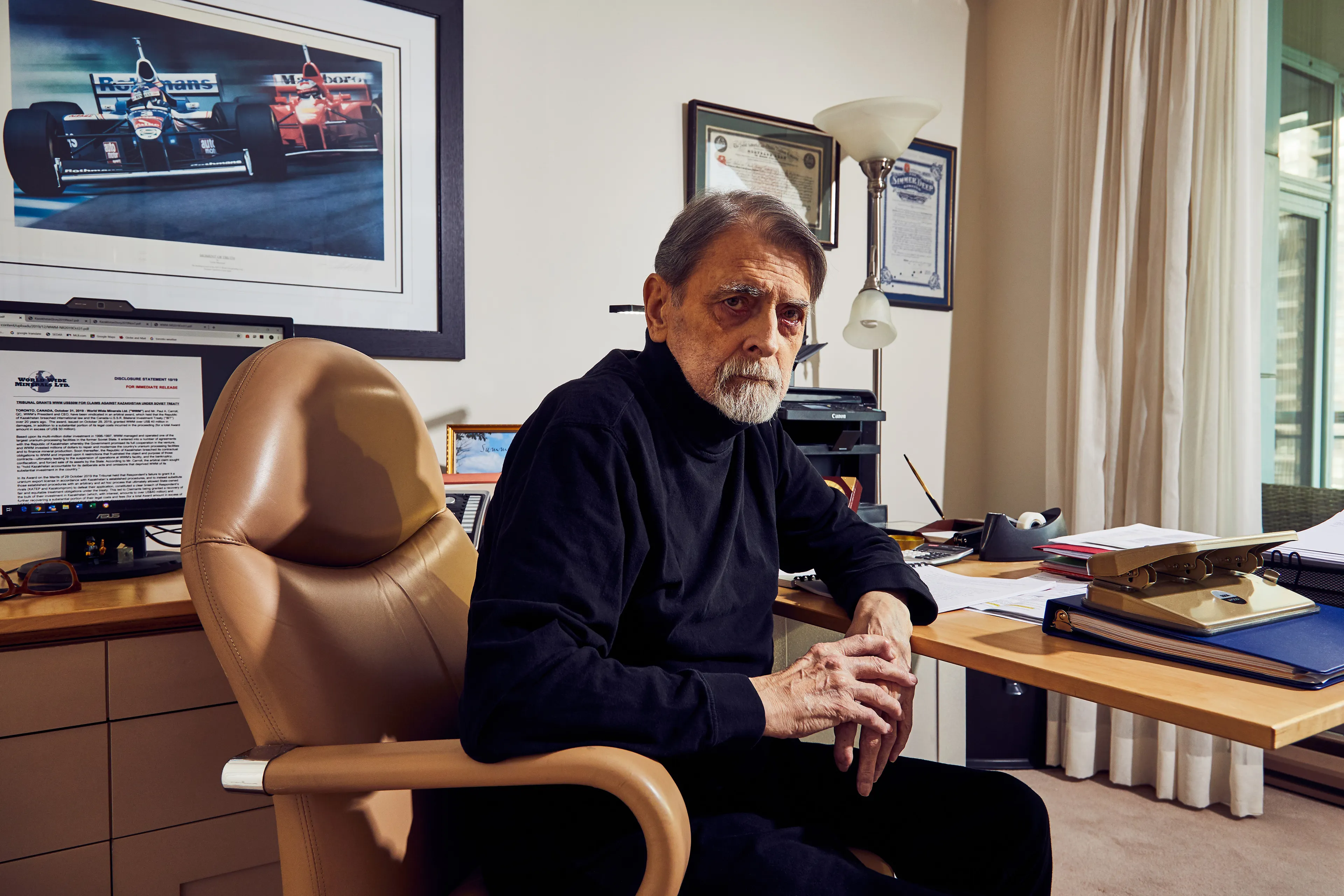 Paul Carroll in his home office (Photograph by Christie Vuong)