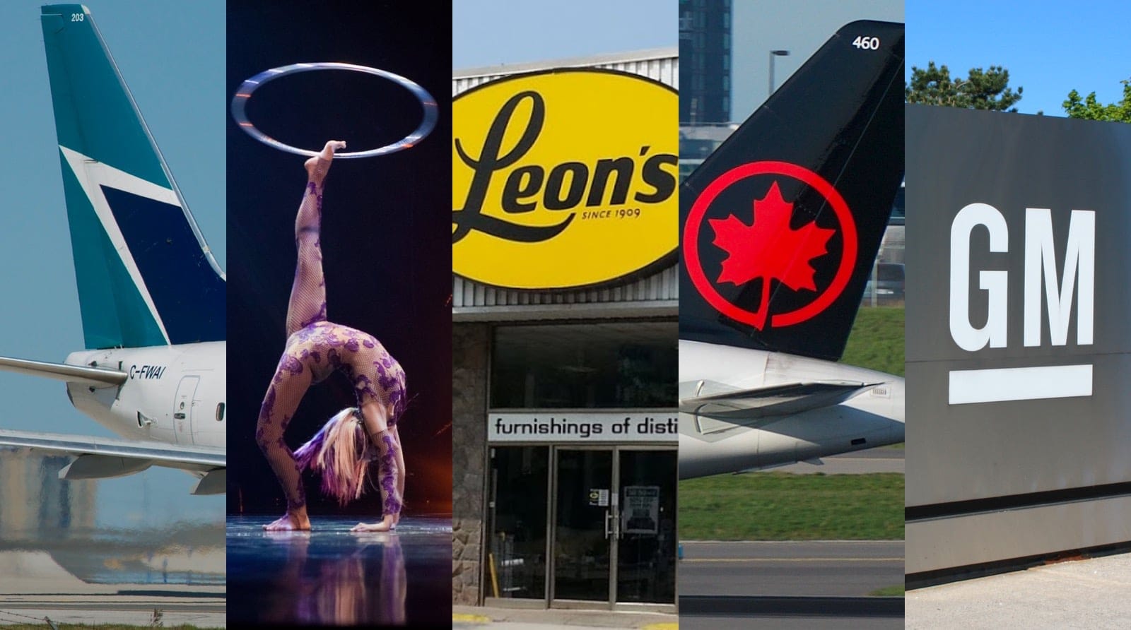 Companies have laid off thousands of workers in the wake of the COVID-19 shutdown. (Wikimedia, Google Street View, Cirque photo by Derek Key)