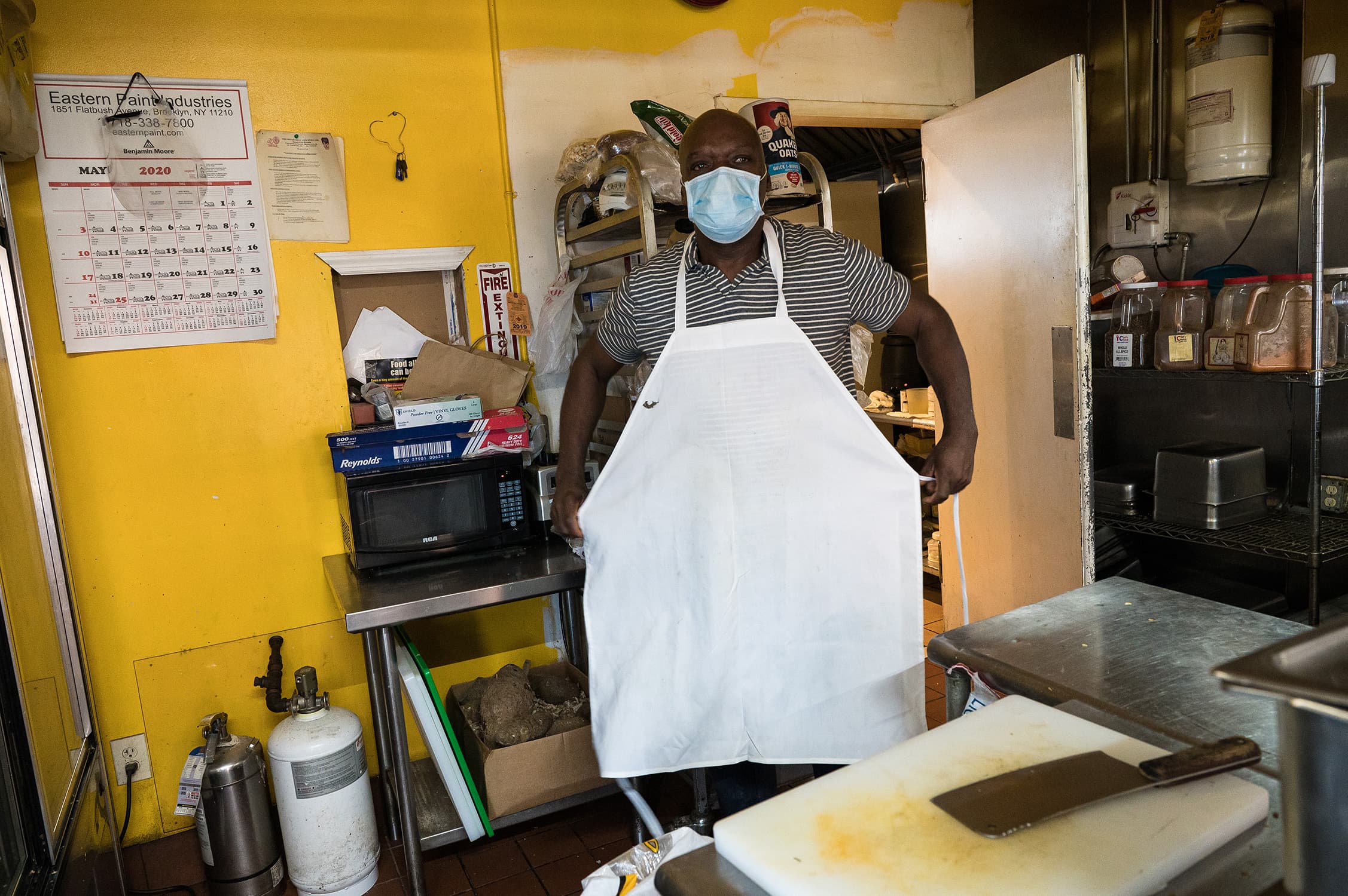 Rowe, owner of Rowe’s Restaurant, says the desire for staying is greater than the desire to give up (Photograph by Idris Talib Solomon)
