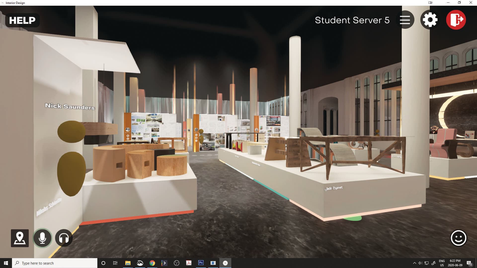 Virtual galleries celebrated the graduates of the illustration and interior design programs (Dawson College)