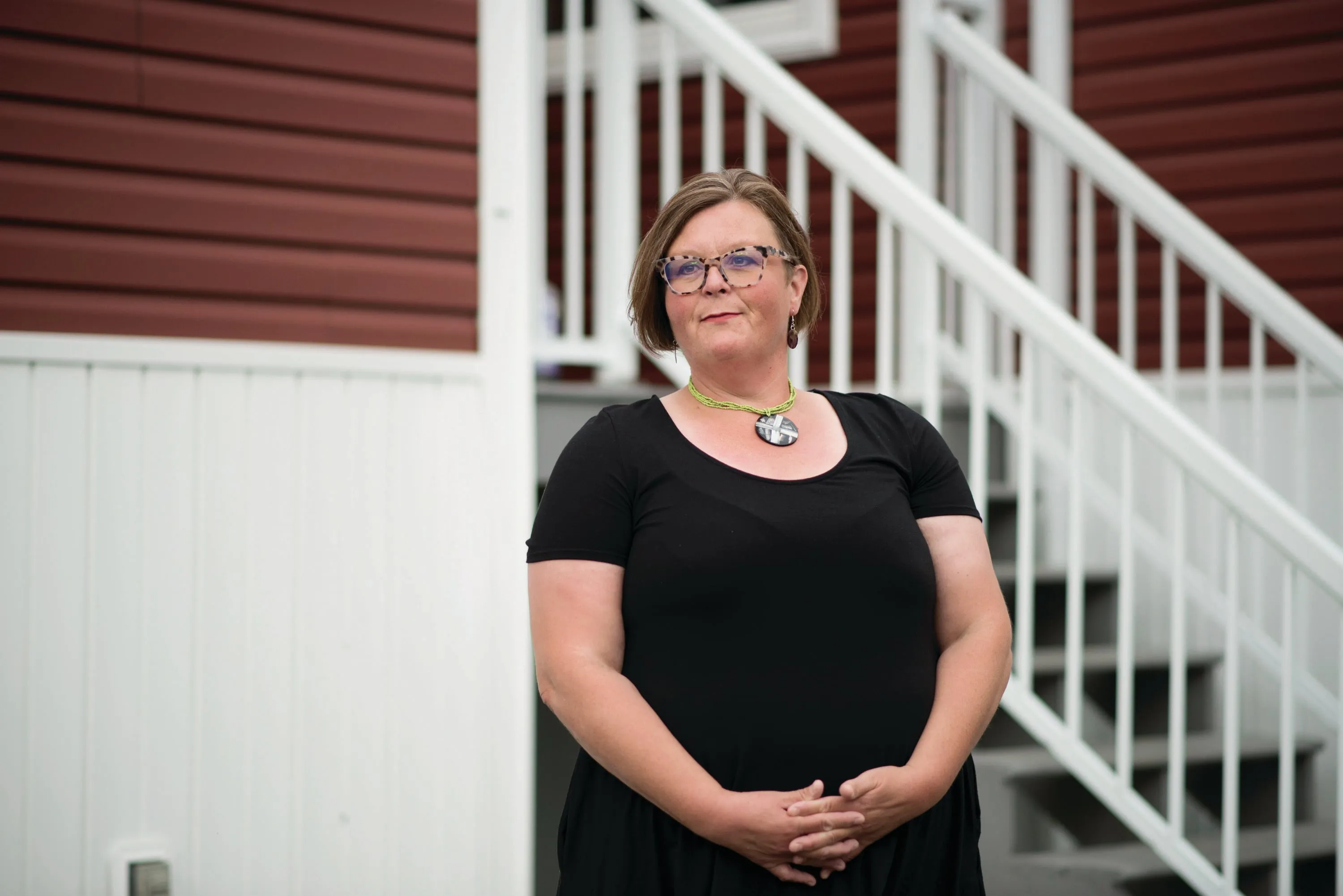 Wanda Roberts poses for a photo in Yellowknife