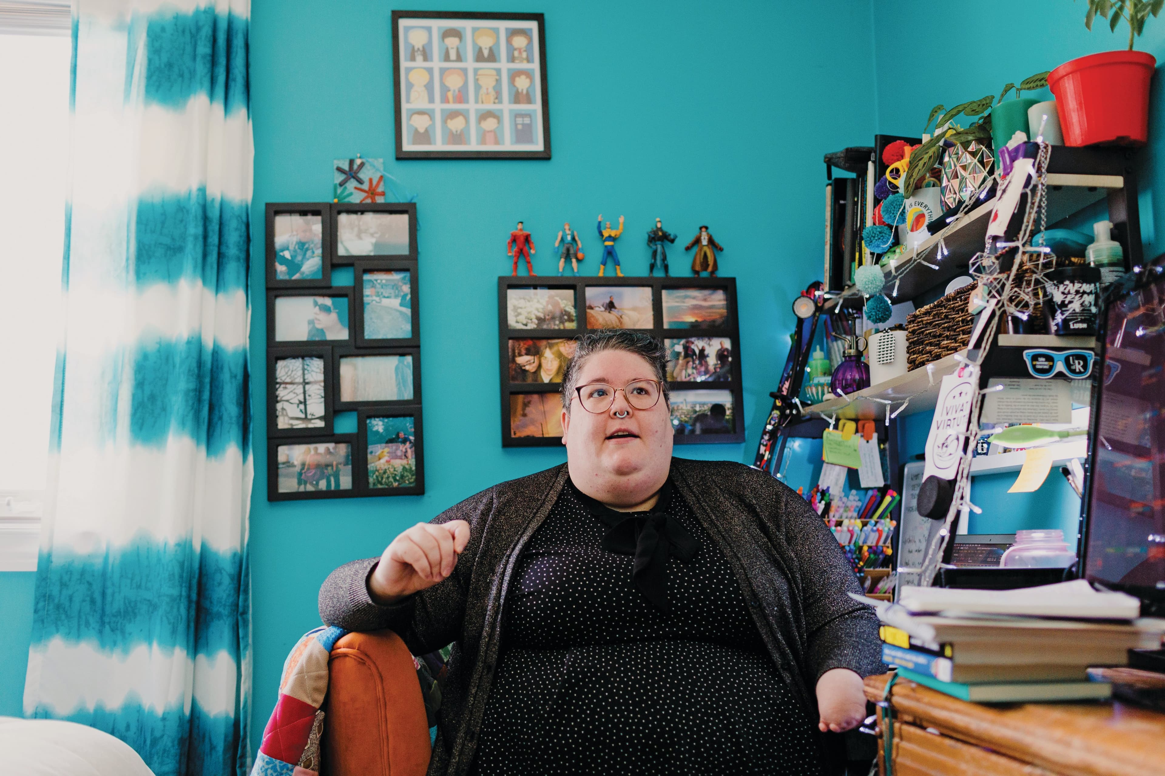 Sackman, a University of Regina student, encounters obstacles to education at home and school (Photograph by Danielle Tocker)