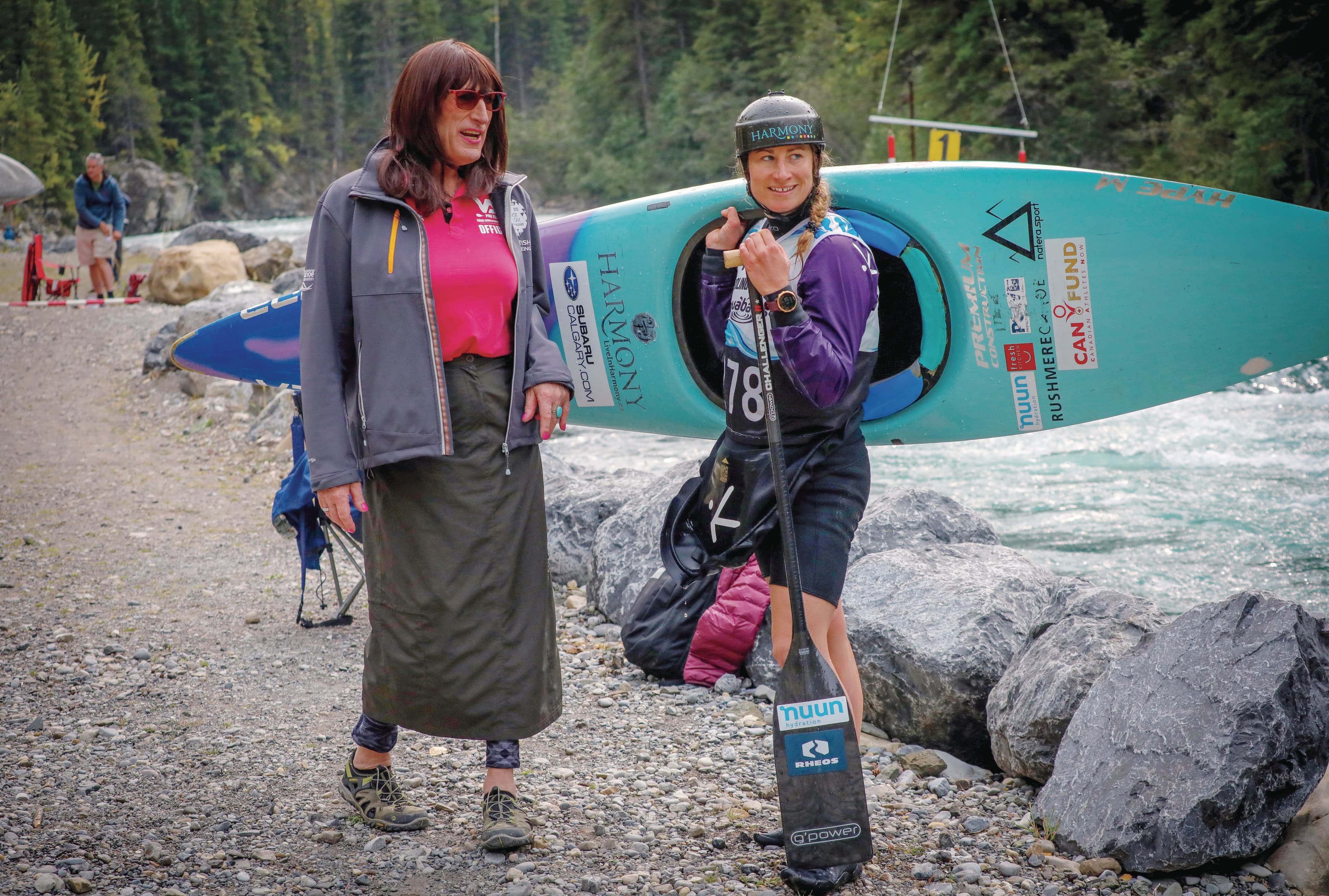 Canoeist Haley Daniels and her father, Kimberly, have blazed separate trails—together