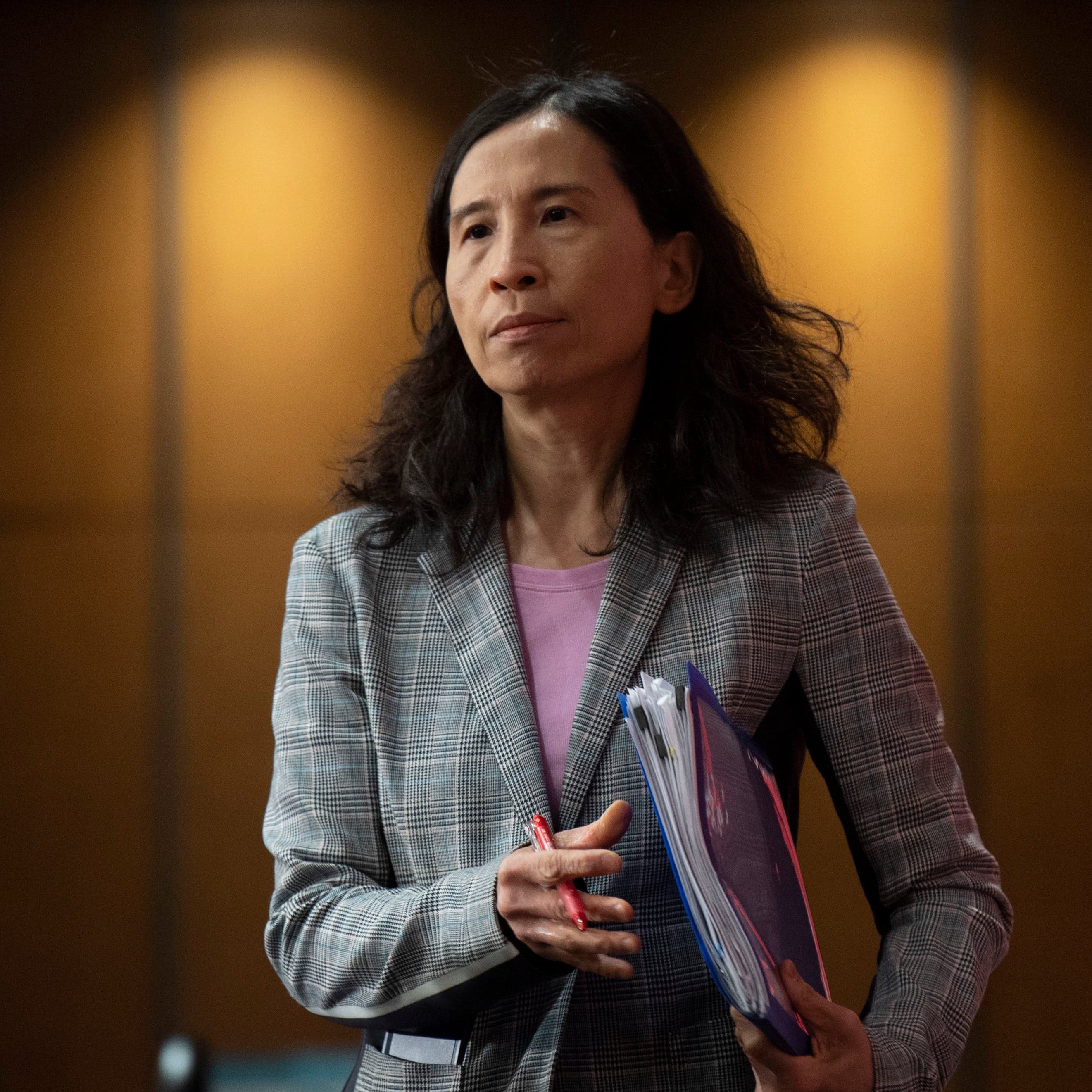 Chief Public Health Officer Theresa Tam takes her seat for a daily news conference, Thursday, May 7, 2020 in Ottawa. (Adrian Wyld/CP)