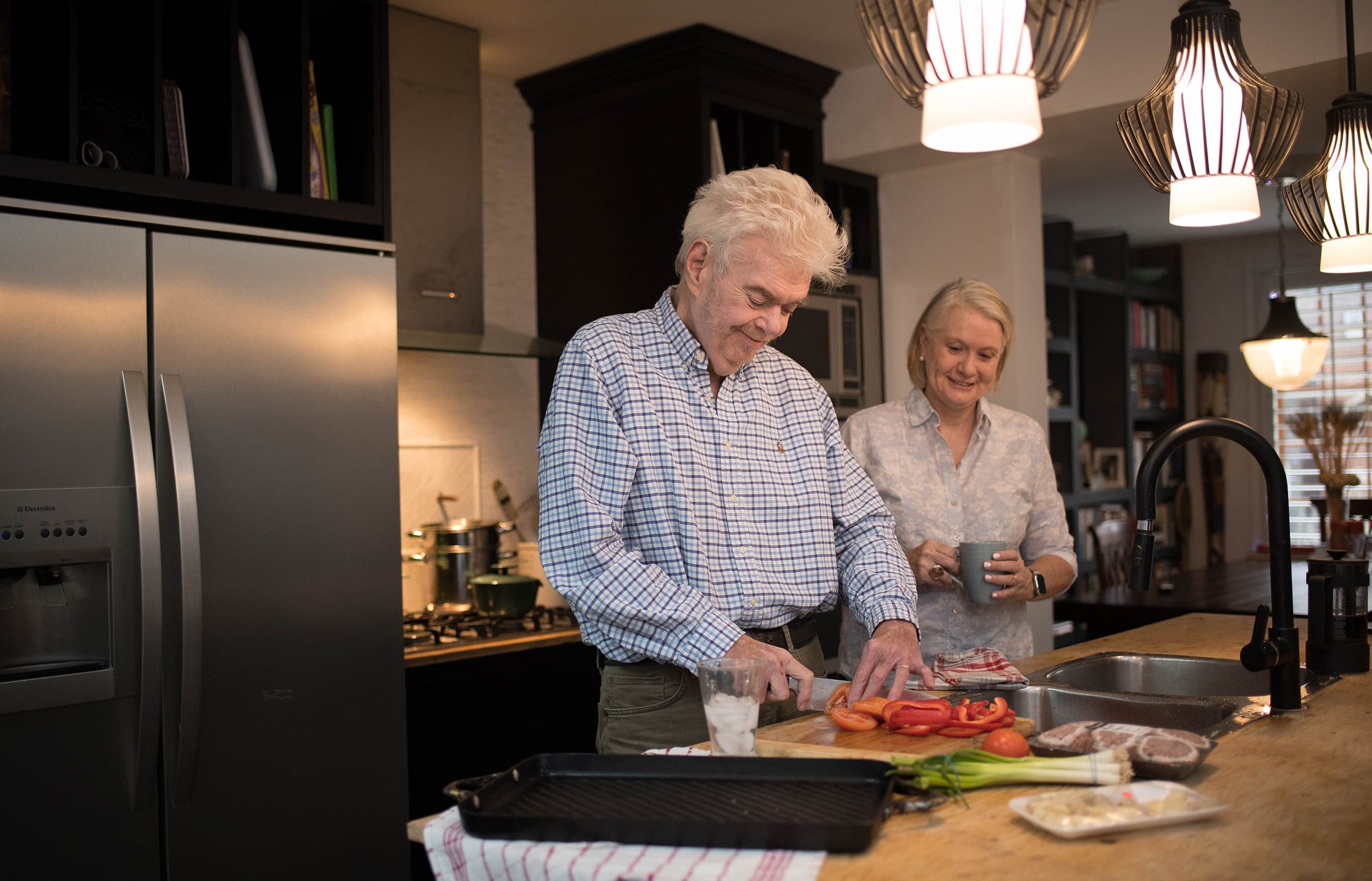 Plummer and Kennelly in their kitchen (Courtesy of Sunnybrook Health Sciences Centre)