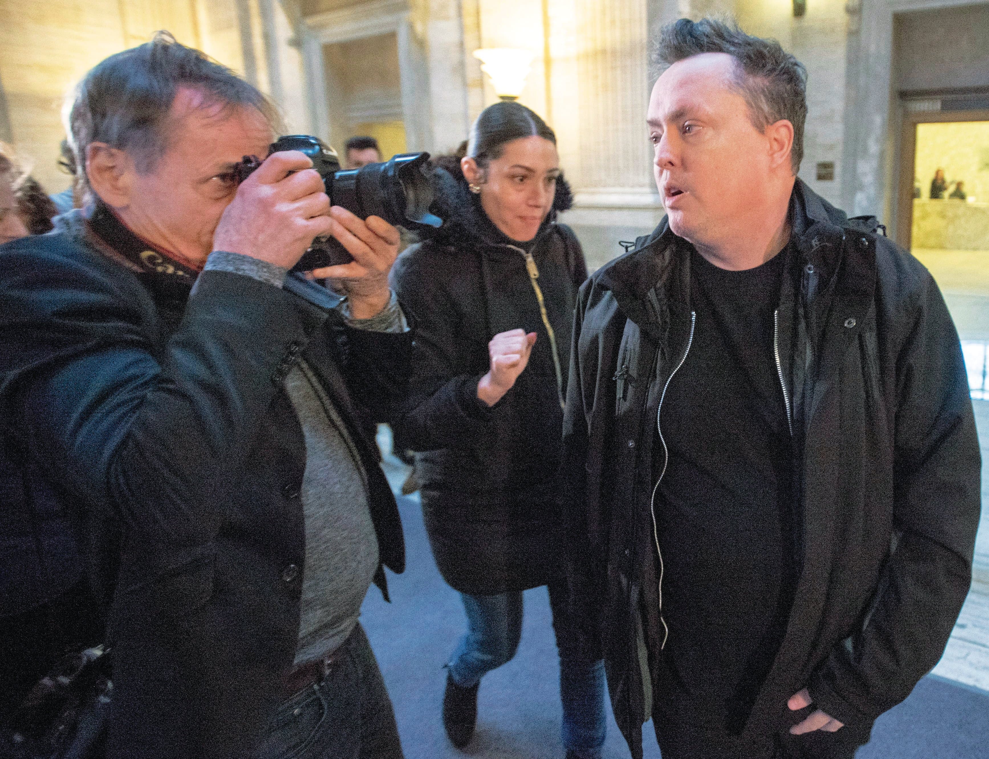 Ward leaving the Quebec Appeal Court on Jan. 16, 2019, in Montreal (Ryan Remiorz/CP)