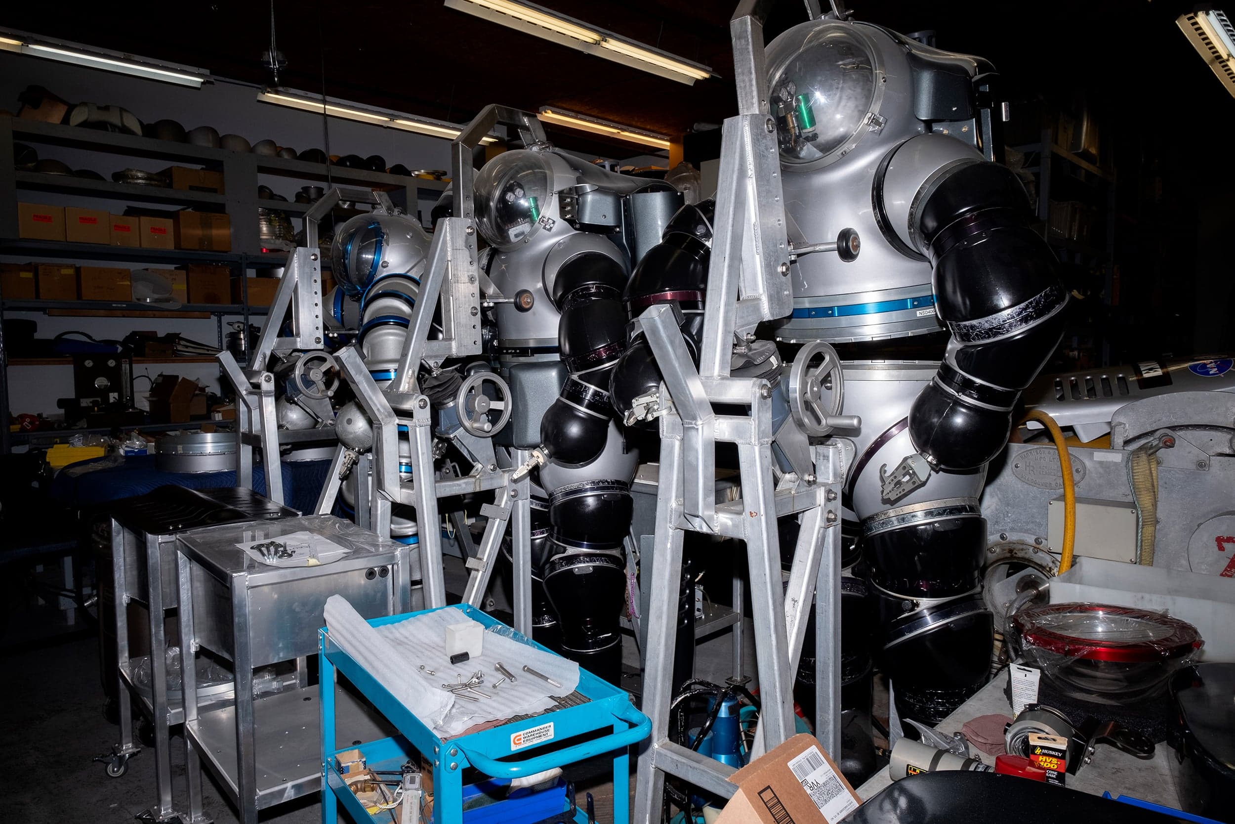 Nuytten built his first hard suit in 1985 and has been improving on it ever since (Photograph by Jen Osborne)
