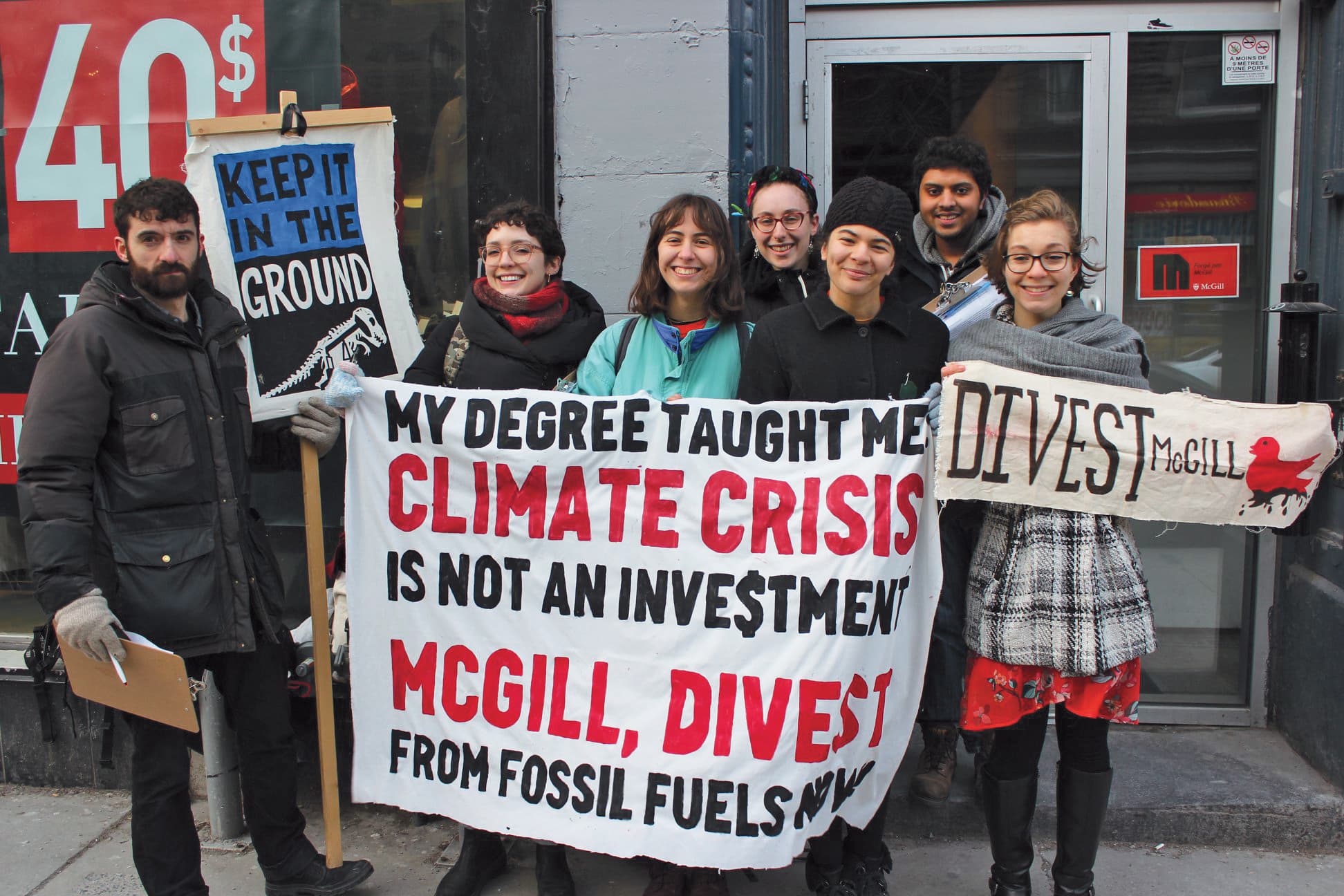 A protest at McGill: passing the torch to younger students is crucial to the movement (Courtesy of Mako Sorensen/Media Creative)
