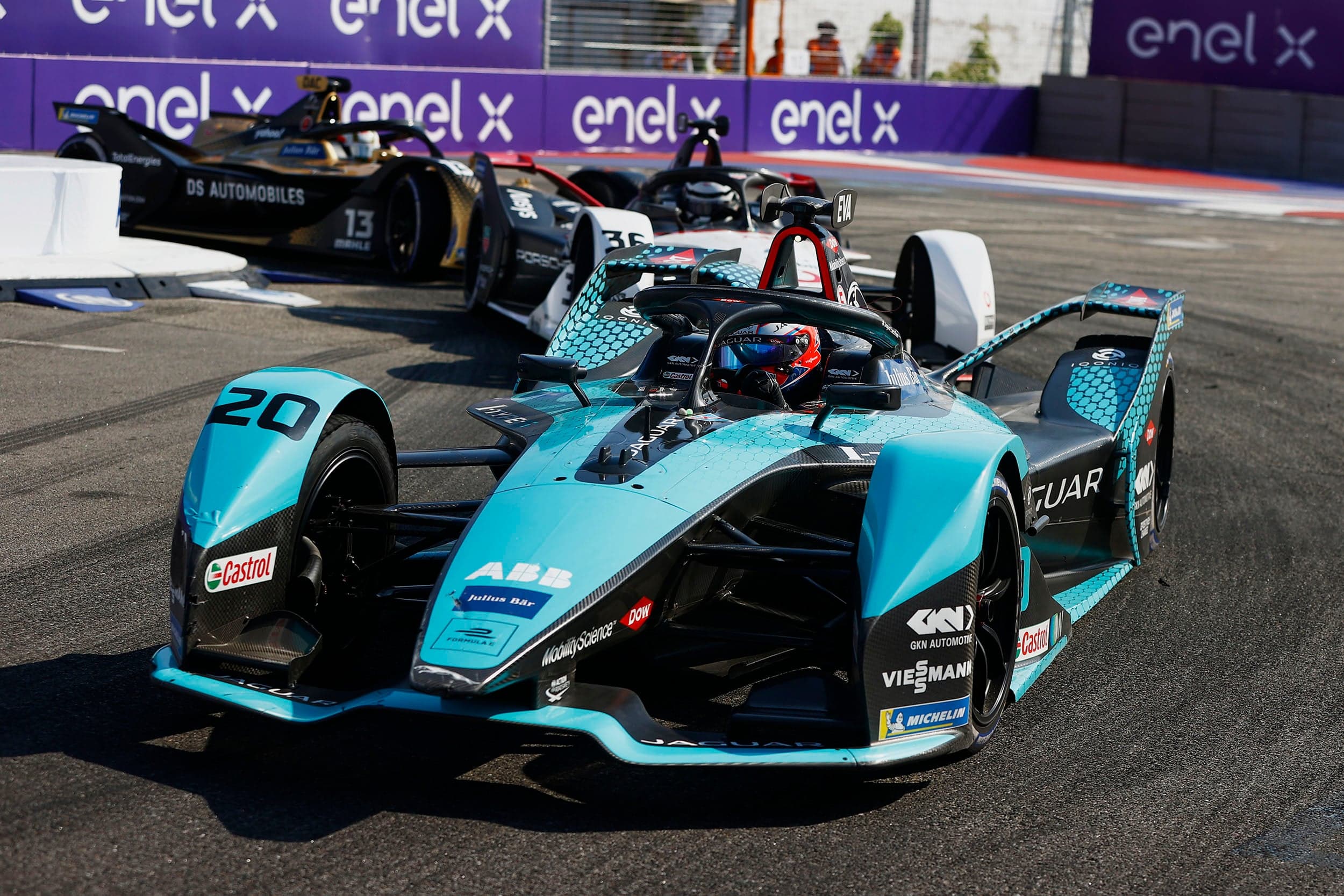 ABB FIA Formula E Championship - New York City E-Prix Round 10, on July 10, 2021, in New York City (Jaguar Racing/Getty Images)