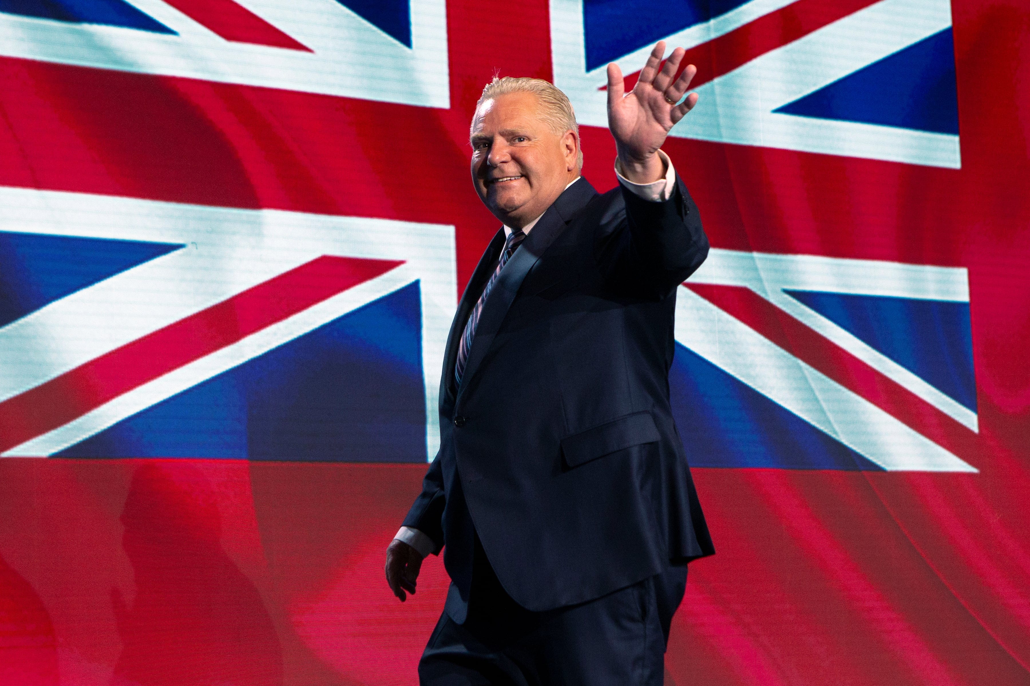 Ford leaves a news conference in Toronto, on Friday, June 3, 2022, after winning the provincial election. (Chris Young/The Canadian Press)