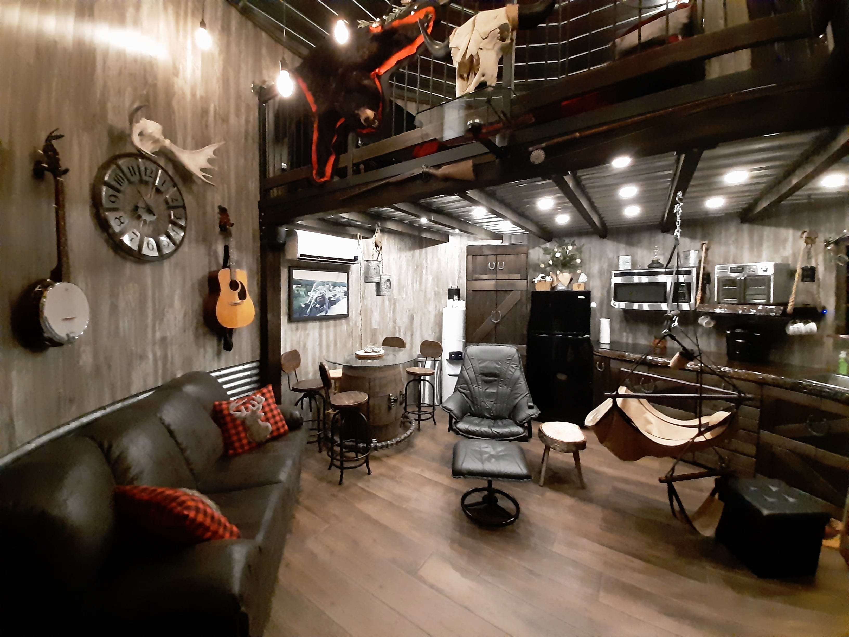 A former grain silo transformed into a camping getaway deep in the New Brunswick wilderness (Photos courtesy Steven Lord)