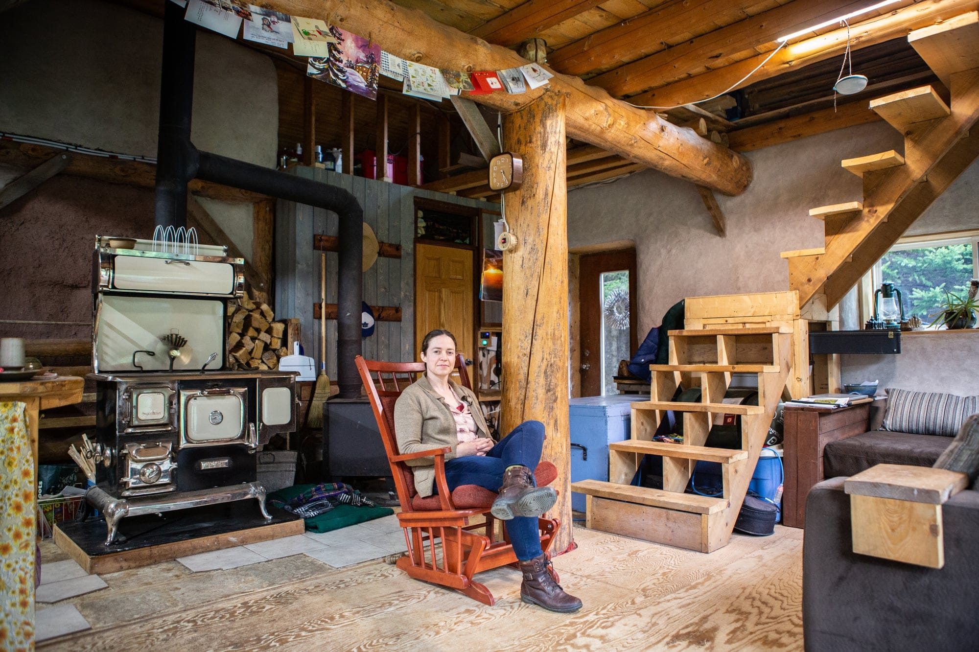 Jenna Ross, at home in Knowlesville, New Brunswick, never wanted kids. Climate change clinched that decision.